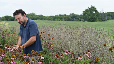 Dr. Nagle in the CSU field.
