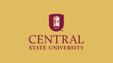 Central State University logo graphic on gold background