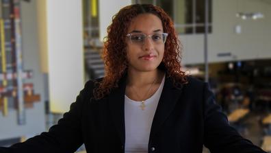 Chantinae Gray, a Central State University student from the Bahamas