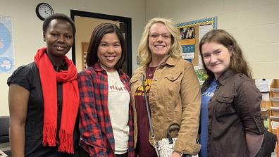 Fulbright Language Teaching Assistants with Theresa Aikens of Central State University