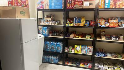 Pantry with refridgerator