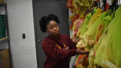 TreMia Hutcheson, a student researcher in sustainable agriculture at Central State University