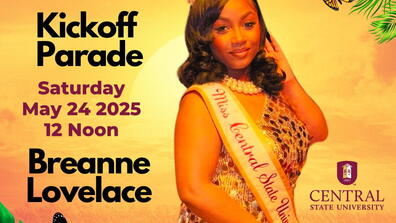 Ohio Black Expo Flyer featuring Breanne Lovelace 77th Miss Central State University