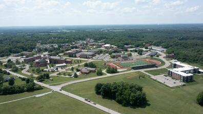 aerial image of central state university and wilberforce ohio