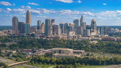 Charlotte, North Carolina downtown skyline