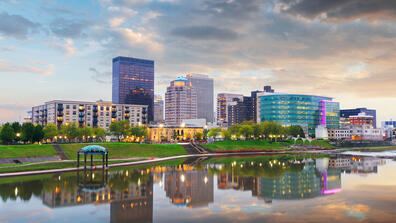 Dayton skyline, photo by Sean Pavone Photo