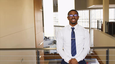 Staff James Lacking in the University Student Center