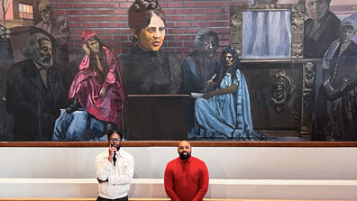 Writing Center staff  in Library 