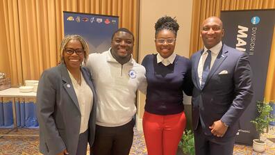 Darcey and her colleagues at the NCAA