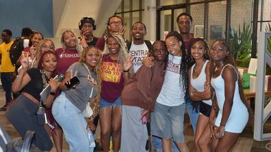 CSU Students in Student Center