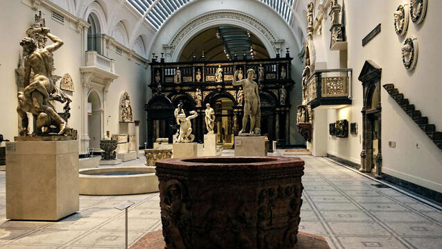 Interior photo of the British Museum