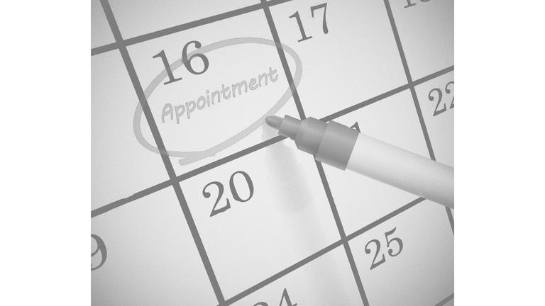 Appointment on calendar photo