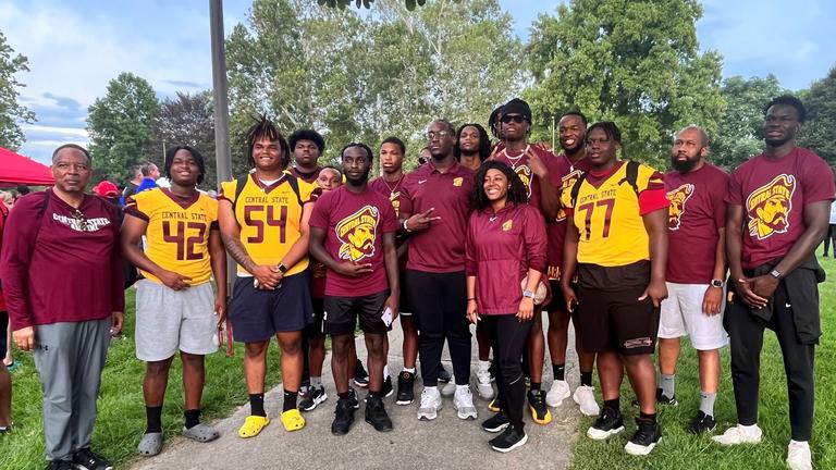 Central State University football and men's basketball team members