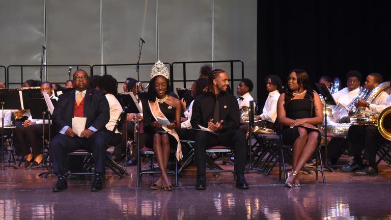 baccalaureate ceremony platform guests seated on stage