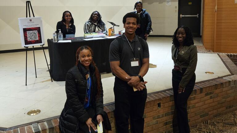 student volunteers at the ARC