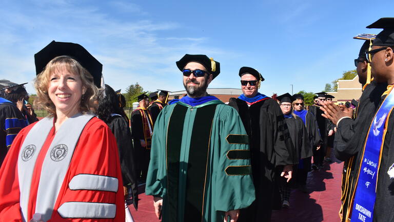 faculty march in processional