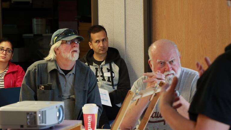 participants in class during the grafting seminar in wilberforce ohio