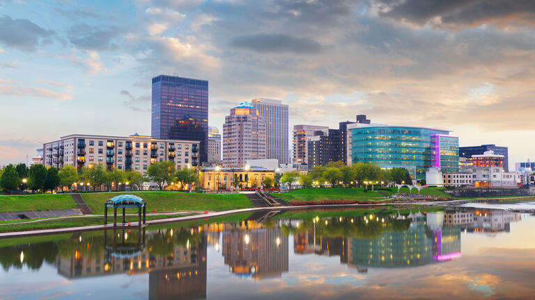 Dayton skyline, photo by Sean Pavone Photo
