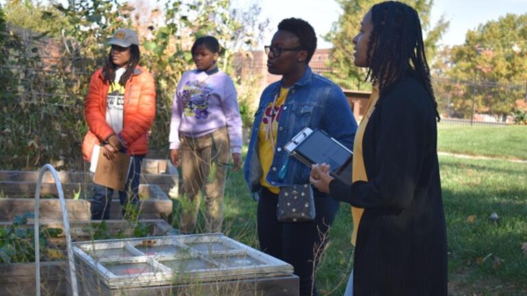 Kamille Teacher in the Garden
