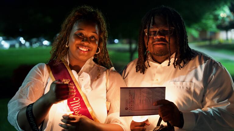 Two CSU Freshmen at Candlelight 2025