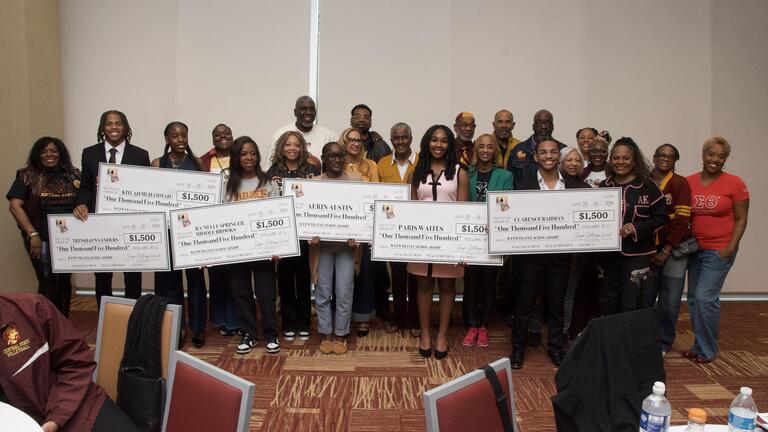 Student Scholarship Check Presentation at NAA Annual Meeting 2026