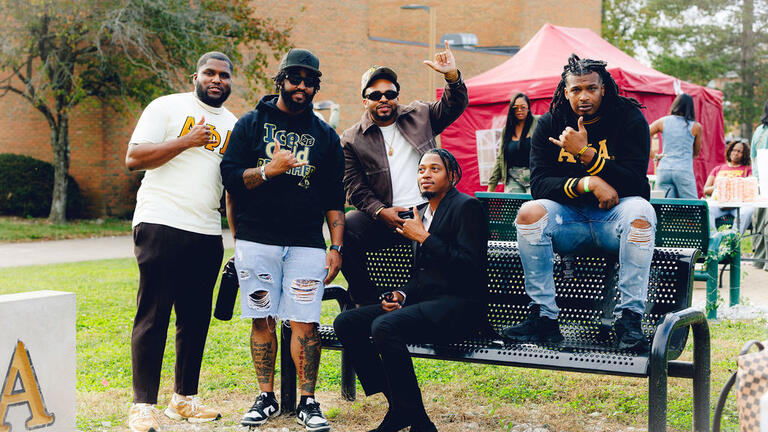 Members of Alpha Phi Alpha at Plot to Purpose