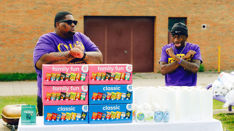 Members of Omega Psi Phi at Plot to Purpose