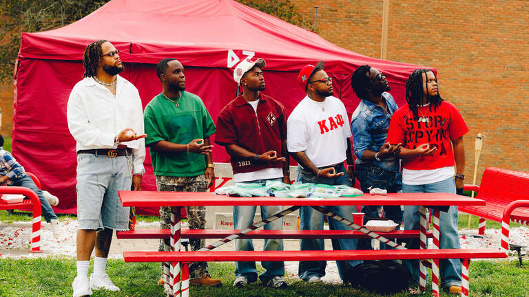 Members of Kappa Alpha Psi at Plot to Purpose
