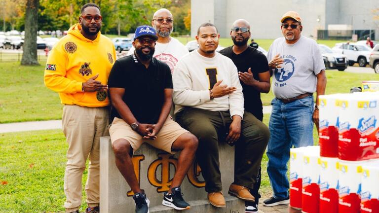 Members of Iota Phi Theta at Plot to Purpose