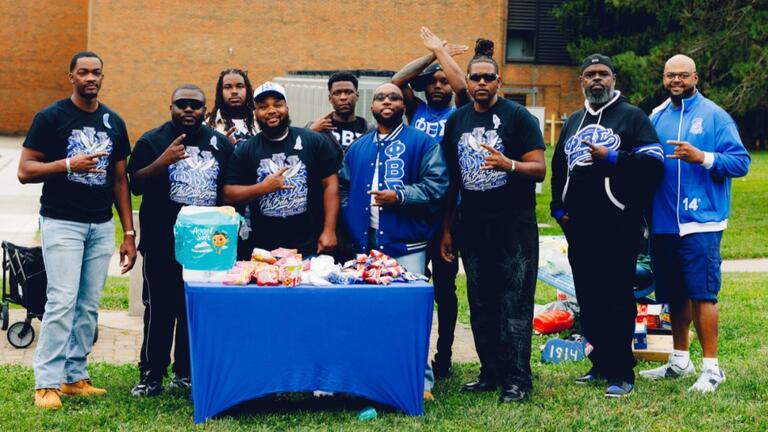 Members of Phi Beta Sigma at Plot to Purpose