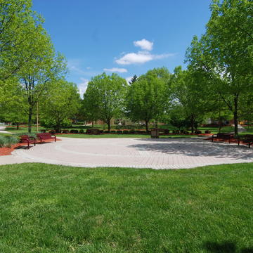 landscaped area called the Sunken Garden at Central State University