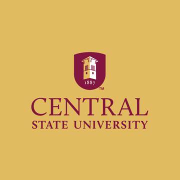 Central State University logo graphic on gold background