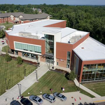 aerial image of campus