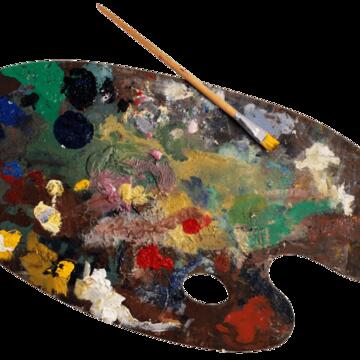 Art Palette w/paint