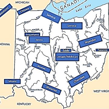Map of Ohio Native American Tribes