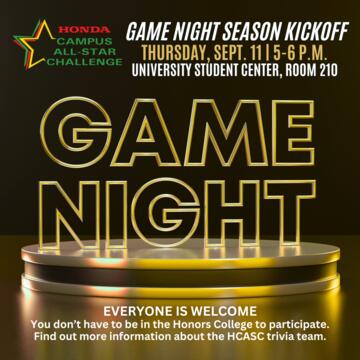 Honors College Game Night