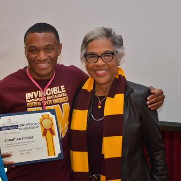 Student and Rep Beatty