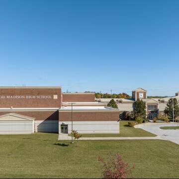 Trotwood Madison High School exterior shot