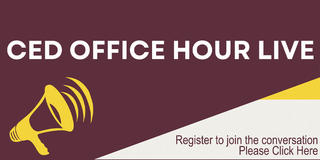 CED Office Hour Live, Register to Join the Conversation