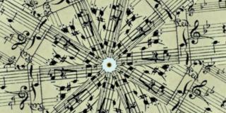 Stylized Musical Score