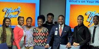 a group of Central State University students and executives from Advocate Aurora Health