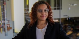 Chantinae Gray, a Central State University student from the Bahamas