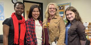 Fulbright Language Teaching Assistants with Theresa Aikens of Central State University