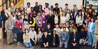 a large group of interns and leaders of the central state university intel summer internship for women and underrepresented minorities