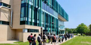central state university intel summer interns on the wright state university campus