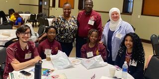 faculty and students at the 2025 Student Success and Workforce Development Symposium
