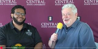 screenshot of in ohio country today with Dan Wilson interviewing central state university extension educator alvin wilkerson