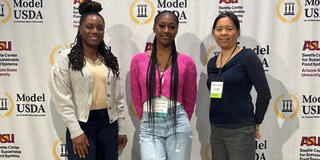 Model USDA-two students and their teacher