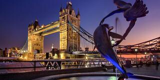 London at night