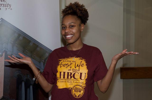 tour guide living my best life at this hbcu central state university